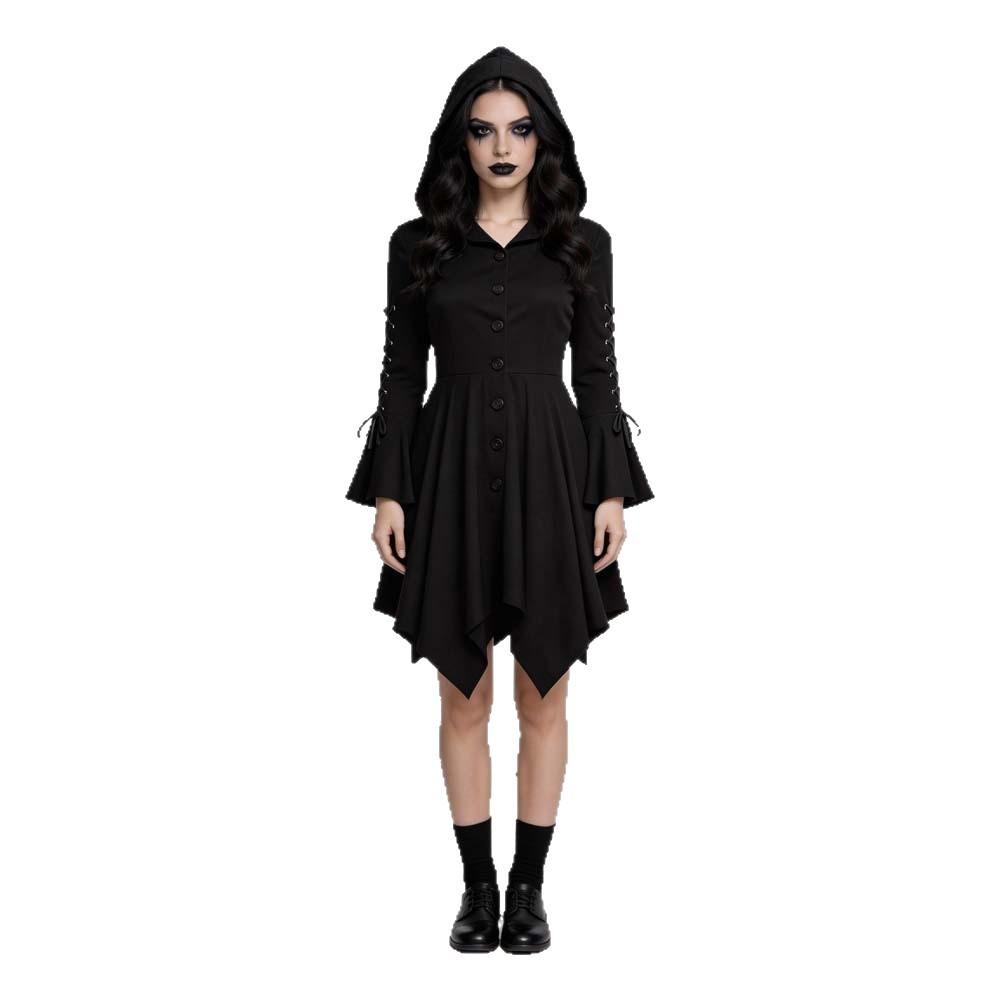Gothic Mini Skirt Cosplay Costume for Women 2026 Halloween Vampire Dress Dark Lolita Role Play Outfit