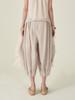 Kaie White Sequin Cotton Silk Volume Balloon Pants