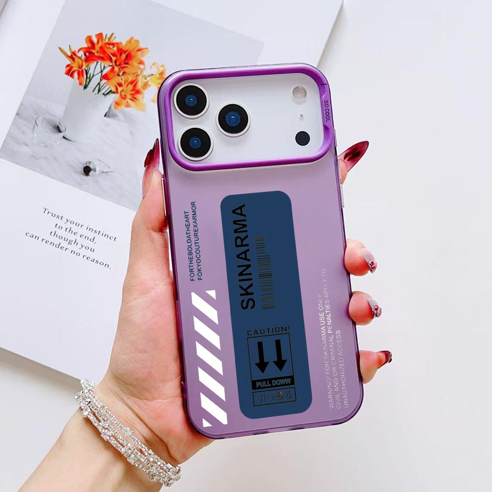 Модный уличный чехол для телефона S-Skinarma для iPhone 17 16 15 14 13 12 11 Pro Max Air Матовый Лазерный Аврора Ударопрочный Funda