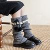 Y2K Lolita Bowknot Boots Cover Lace Women's Leg Warmers Fashion Mid-tube Socks  Girl