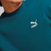 Puma Удобный свитер с круглым вырезом, однотонный свитшот, унисекс, цвет холодный-светло-зеленый 626109-75