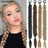 2 Pcs Long Braided Ponytail Extension With Hair Tie Hair Extensions Ponytail Synthetic Hair Piece Hair Accessories For Women Daily Wear
