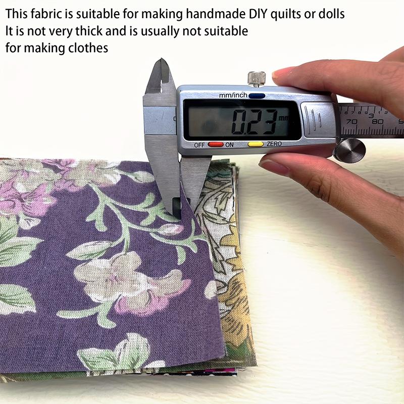 50 шт. Набор ткани для рукоделия с цветочным принтом, квадратный, сделай сам, для темной ткани, винтажный пэчворк, кукольная ткань, хлопок, Харадзюку, 10x10 см