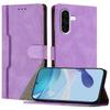 For Samsung Galaxy A36 5G Leather Case Triangle Patchwork Wallet Stand Shockproof Phone Cover