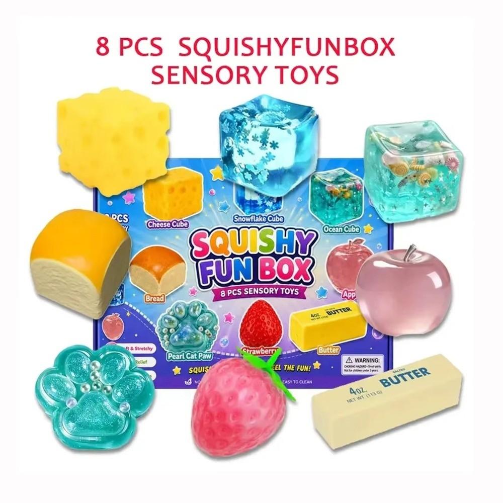 Random Color Butter Squishy Toy Butter Cheese Fidget Toy Bread Sensory Fidget Toy  Pinching Fun