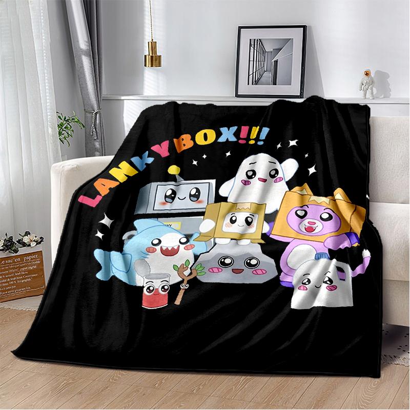 29 Стилей Новый Мультяшный Плед Lankybox Boxy Foxy Rocky, Мягкий Плед для Дома Спальни Кровати Дивана Путешествий Пикника, Подарок Ребенку