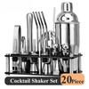 Shaker Cocktail Set and Bar Tools Barman Cocktail Shaker Mixology Bartender Kit Complete Professional Bartender Kit Mojito Kit