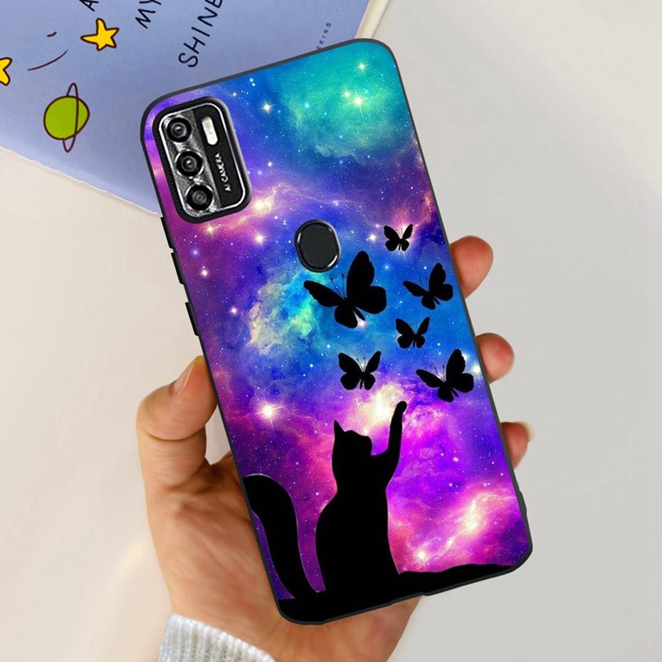 Симпатичный чехол для ZTE Blade A7s 2020 / Optus X Pro / Telstra Evoke Plus 2, черный, силиконовый, мягкий, чехол-обложка для Zte A7s (2020) А7020