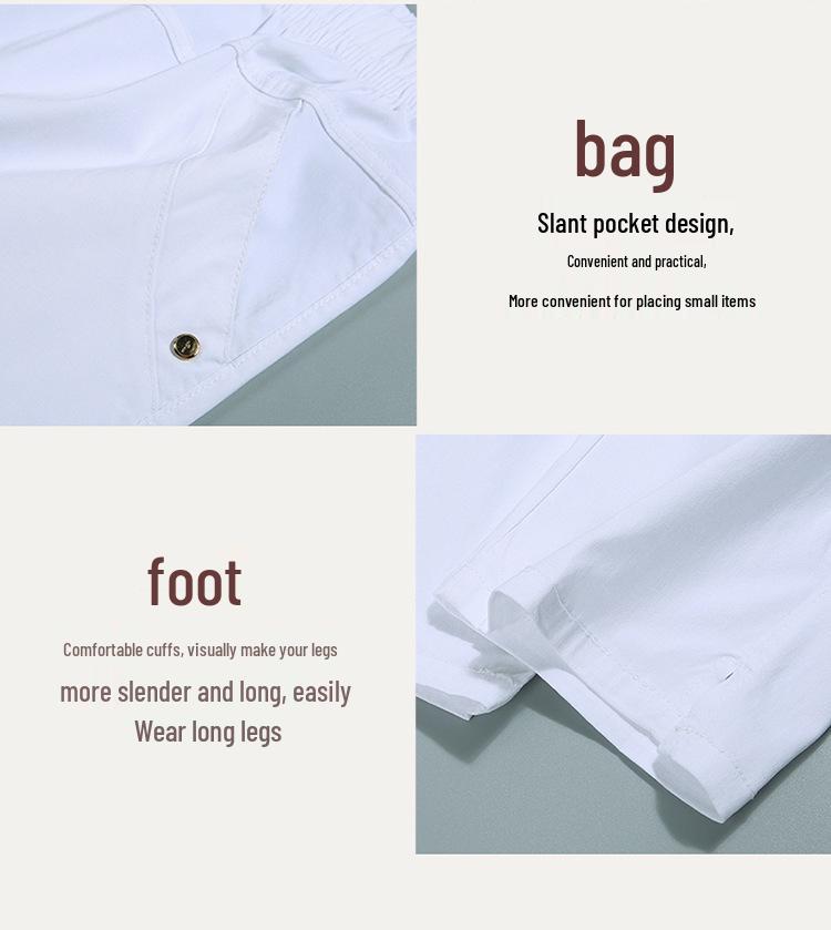 Elastic High Waist Cotton Capris for Middle-Aged and Elderly Women - Summer 2026 Casual Style for Young Mothers.
