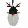 Faceless Old Man Faceless Man Pendant 10x16cm Macrame Reindeer Ornament  Tassel Hanging Decor