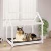 822213 vidaXL Dog Bed White 101x70x90 Cm Solid Pine Wood
