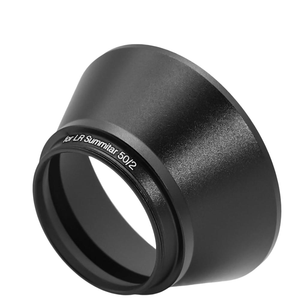 Toileum 39mm Metal Lens Hood 39mm Lens Shade Leica Summitar Compatible Screw-in (Target Lens 50/2 Lens) (Black)
