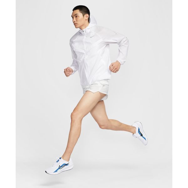 Nike Водоотталкивающая куртка с капюшоном на молнии с длинными рукавами Stride Мужские куртки Белый HV4549100