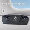 Leather Car Glasses Box Sunglasses Storage Holder For Citroen C3 C5 C1 C2 Berlingo Celysee Cactus Picasso Aircross Saxo Grand