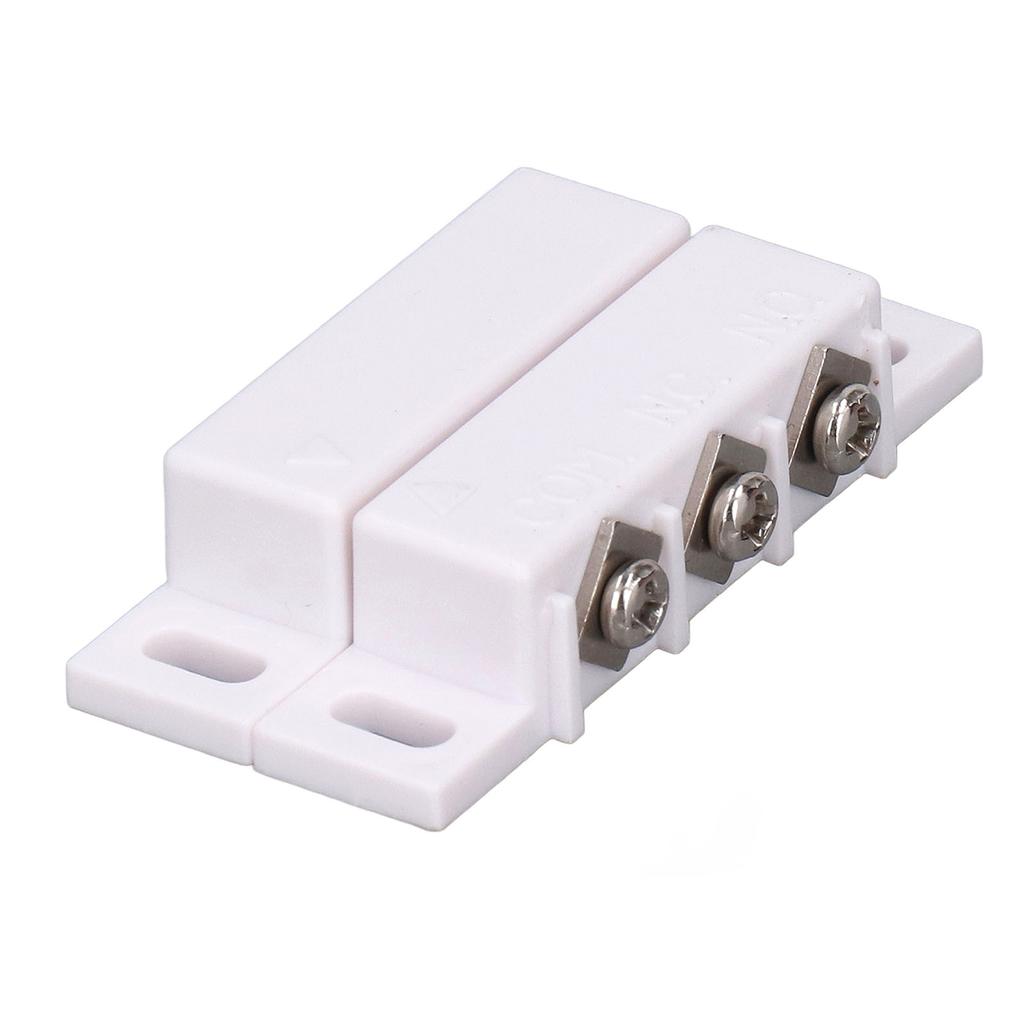 2 Sets Magnetic Reed Switch NO NC Wired Surface Mounted Magnetic Contact Switch for Door Window