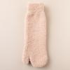 Thickened Warm Separate Toe Plush Socks Mid Tube Floor Socks Winter Two Toe Fleece Socks  Autumn