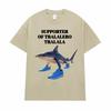 Funny Running Shark Meme T Shirt Supporter of Tralalero Tralala Graphic T-shirt Men Women Clothing Humor Casual Comfort T Shirts