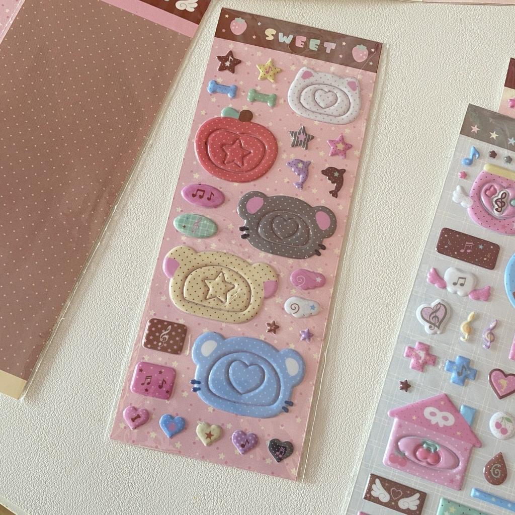 MINKYS New Arrival 1pc Kawaii Bubble Stickers DIY Scrapbook Stickers Confetti Phone Camera Decoration Sticker