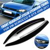 Gloss Black/Carbon Pair For VW Scirocco R GTS 2008-2017 Front Headlight Eyelid Eyebrow Trims Car Stickers Exterior Accessories