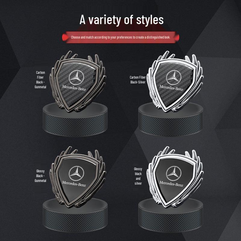 Металлическая наклейка-эмблема крыла для бокового окна Mercedes GLC300L/GLC260L