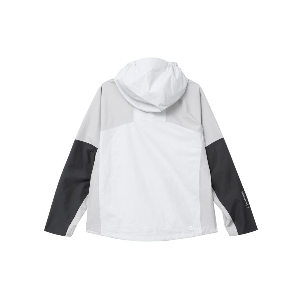 Nike Куртка ACG Storm-FIT Cascade Rains с вышитым логотипом и капюшоном, свободная, с длинными рукавами, женские куртки, фотонно-серый DV9523-025