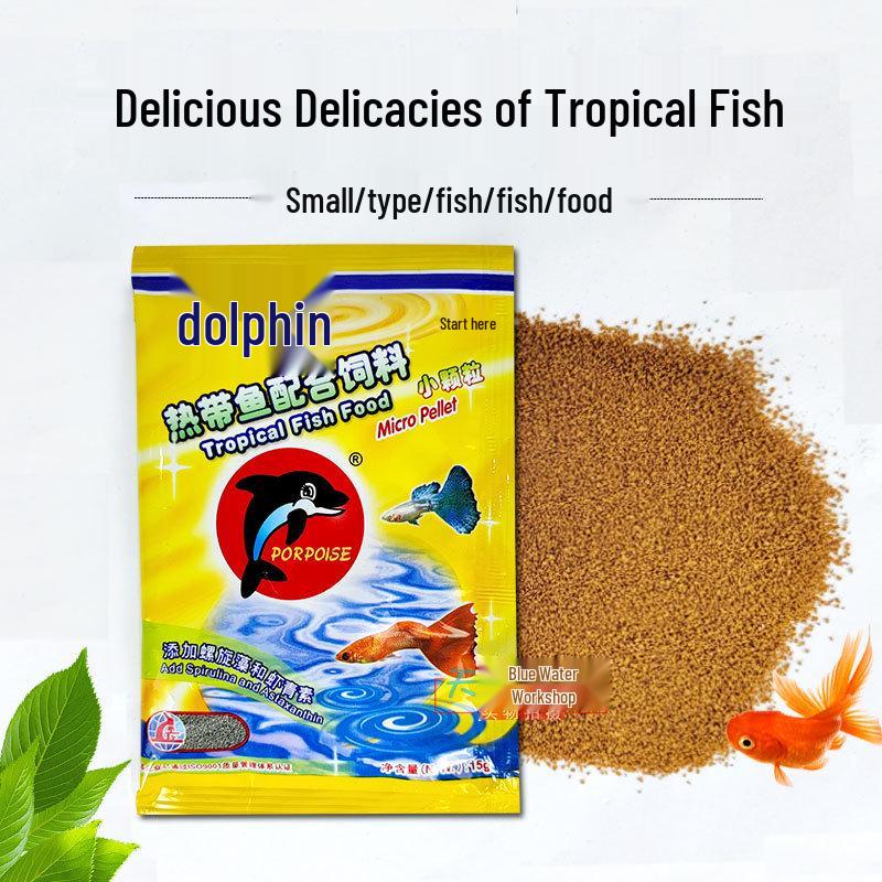 Dolphin Микро-гранулы Корм для тропических рыб для мелких декоративных рыб