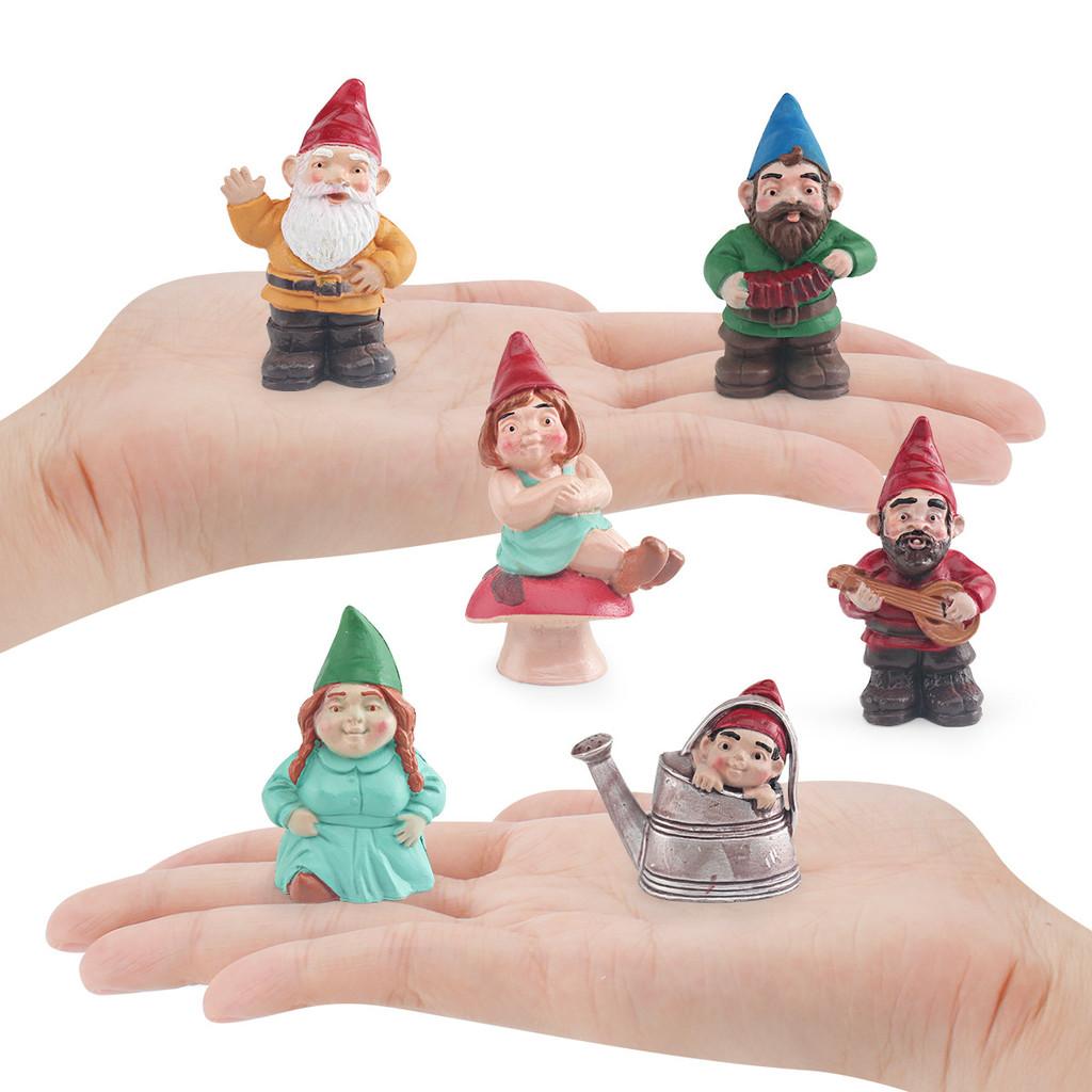 Christmas Dwarves Elves Family Character Models For Garden Micro Landscape And Decoration