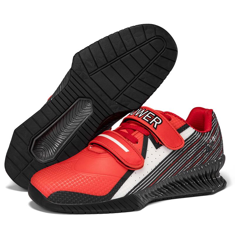 Men Durable Weightlifting Shoes Big Size Red Green Man Heavy Lifts Squats Powerlifting Sneakers Big Size