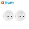 Умная розетка Tuya с мониторингом энергопотребления, Wi-Fi, умная розетка 20a, британская розетка, таймер дистанционного управления, работает с Alexa Google Home