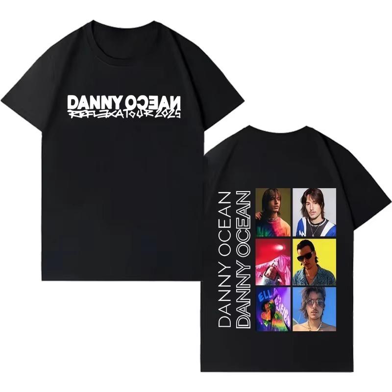 Rapper Danny Ocean Trendy Graphics Tee Shirt 2026 summer Mens Fashion Casual Y2K Clothing Gothic Crewneck Short Sleeves top