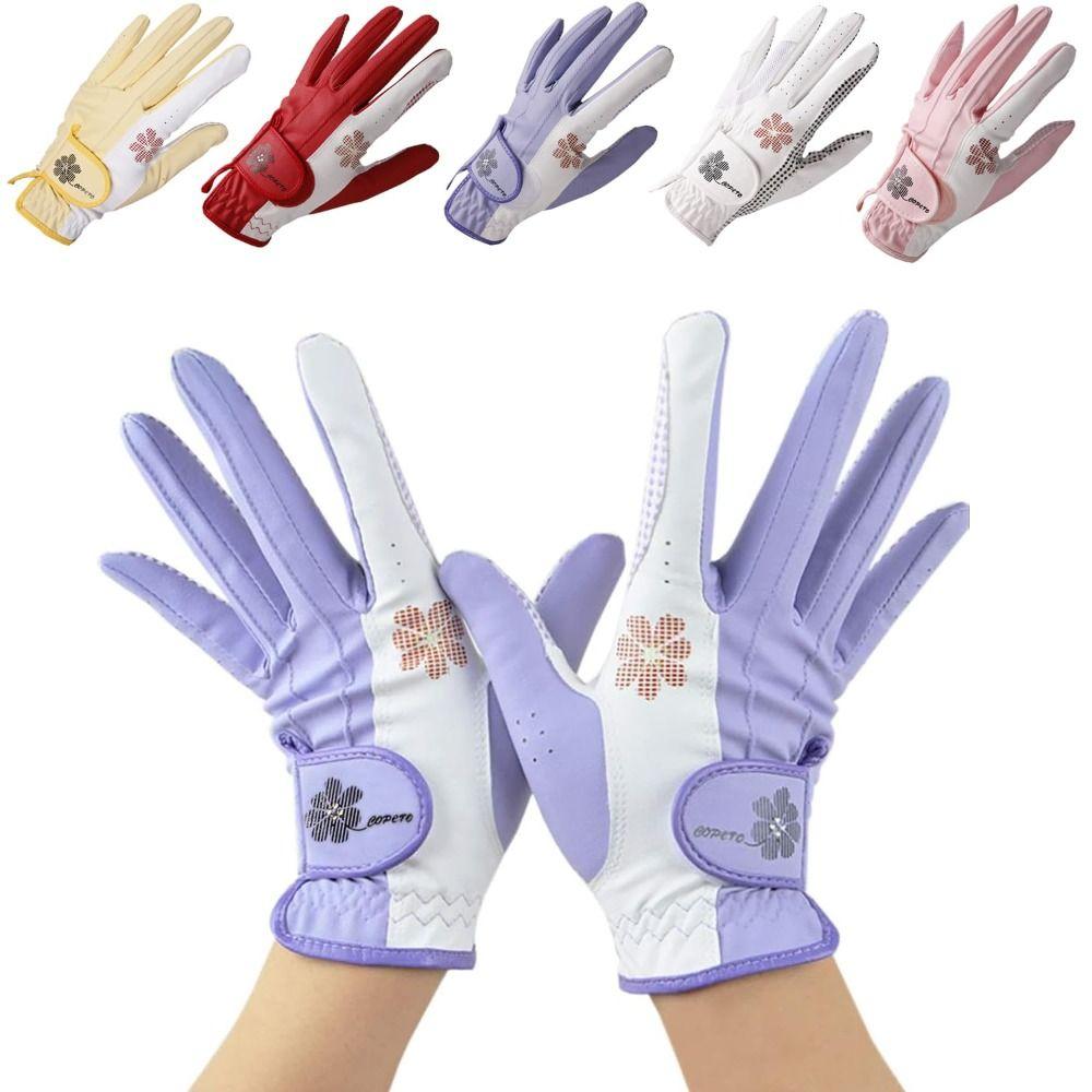 A Pair Enhanced Grip Women’s Golf Glove Breathable Golf Accessories Golf Gloves for All Weather