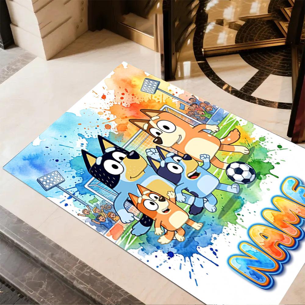 Dad Soccer Fun Customize Your Name Floor Mat Perfect for Study room Kitchen Bedrooms Hallway Anti-slip Rug Office home decor