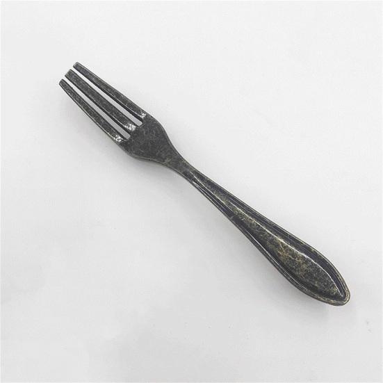 1 комплект, ручка для шкафа, креативная форма, нержавеющая ложка из цинкового сплава, стильная ручка для гардероба, домашняя ручка