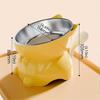 Elevated Cat Food Bowl - Stainless Steel Anti Tip Feeder