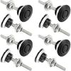 Pack of 4 Universal Aluminum Vehicle Hood P,Diameter 1.25" Quick Latch Bumper Release,Hood P for Race Car - Black