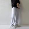 Деловая мужская одежда Y2K, черные, белые, прямые брюки с высокой талией, спортивные штаны, повседневные мешковатые модные костюмы на шнурке, брюки Harajuku, роскошные для женщин