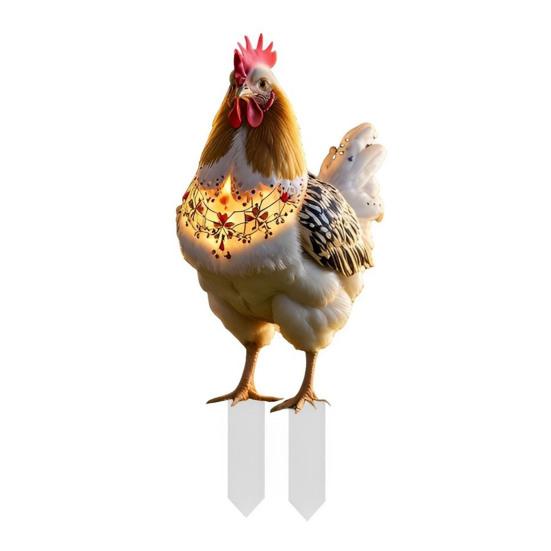 Рождественская цыпочка для сада, стойкая к погодным условиям, прочная акриловая, для улицы, патио, двора, газона, рождественская курица, пчела