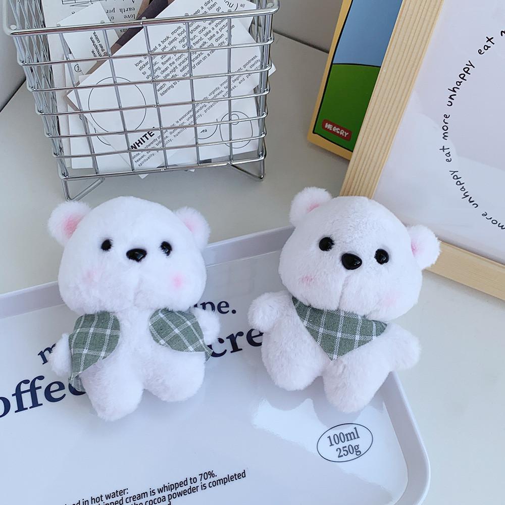 Charming Teddy Bear Plush Toy Stylish Keychain Unique Bag Pendant Perfect Couple Gift Decoration