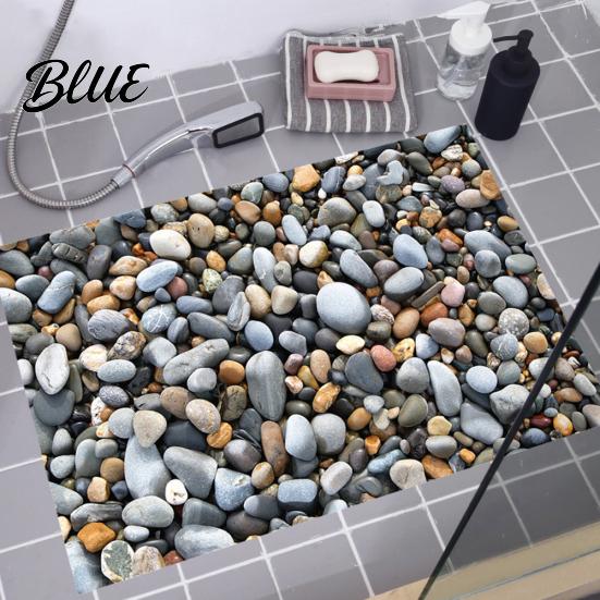 3D галька ванная комната кухня коридор нескользящая наклейка на пол наклейка домашний декор