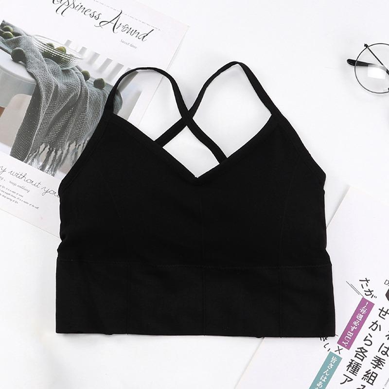 Женский спортивный бюстгальтер с открытыми перекрестными ремешками, женский спортивный укороченный топ для йоги, тренажерного зала, бюстгальтер для фитнеса, дышащие бюстгальтеры