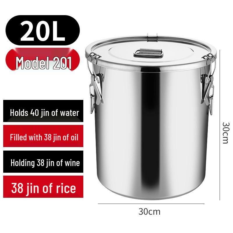 Герметичный многоцелевой бочонок из нержавеющей стали 304 для хранения вина, чая, молока, для ферментации, масла или риса