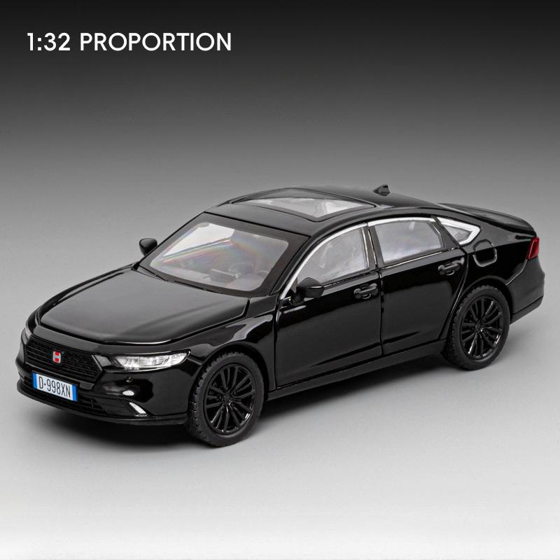 1:32 Honda Accord X3M Toy Model Cars Metal Diecast Sound Light Shock Absorption 6 Doors Opened for Children Interactive Toys ahm256