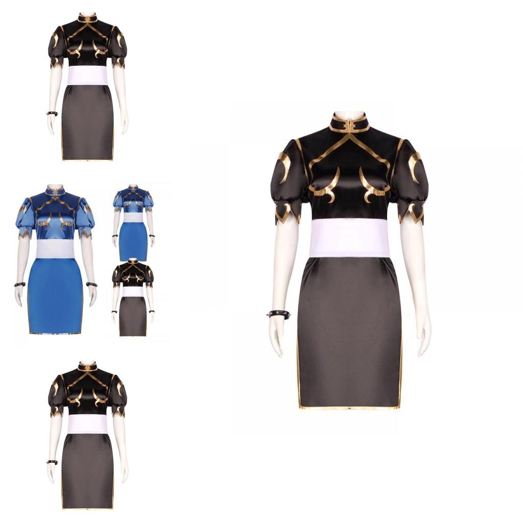 Street Fighter Apparel Chun-li Cosplay Outfit Polyester Material Spring 2023 Collection
