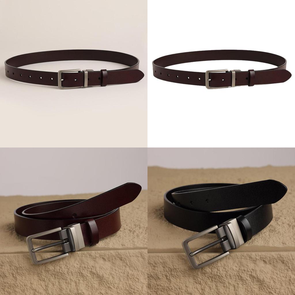 Кожаный деловой ремень для женщин и мужчин с регулируемой посадкой для офиса и официальной одежды