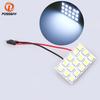 Festoon T10 BA9S LED Panel Dome Lights Car Auto Vehicle Interior Reading Light White Roof Dome Lamp 5050 6/9/12/15/24SMD