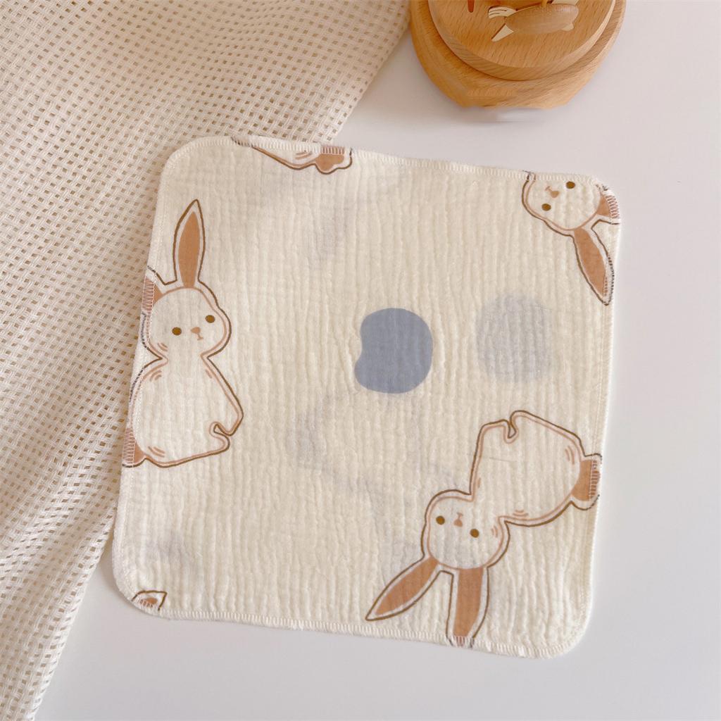 New Cute Baby Cotton Gauze Feeding Saliva Towel Kerchief Soft Cartoon Burp Cloths Newborn Bib Bathing Towel for Boy Girl Bibs