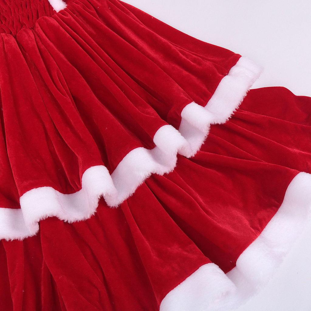 Medieval Cute Sweet Christmas Party Costume for New Year's 2024 COS Stage Performance