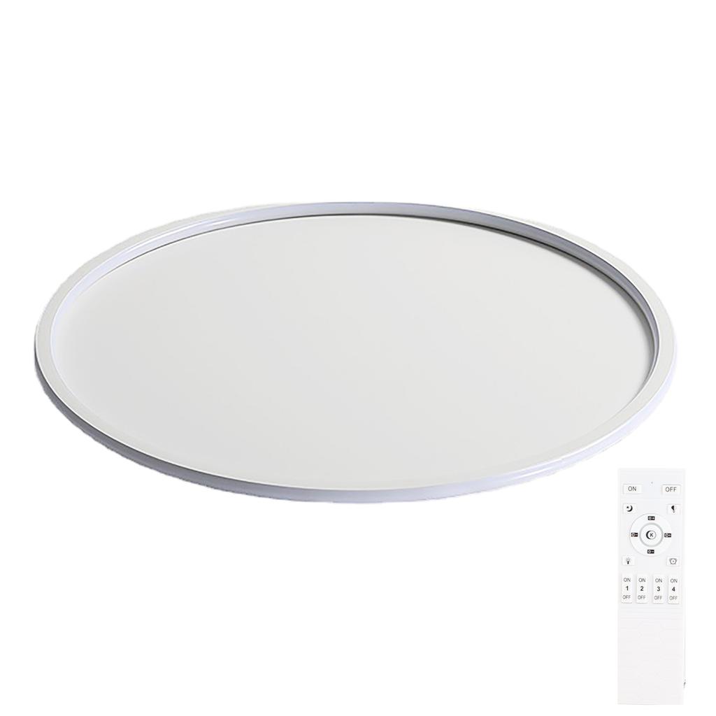 Round Flat Panel Light Minimalist Nordic Style LED Ceiling Mount Disk Light for Living Room