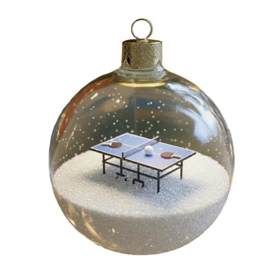 Спортивный мяч Рождественские украшения 3D Украшение Снежный шар со спортивными микросценками Прозрачный пластиковый подвесной шар для рождественской елки Домашний декор