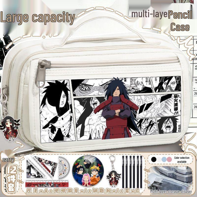 Большой пенал Naruto для учеников начальной и средней школы – Портативная и ценная пеналь для мальчиков и девочек